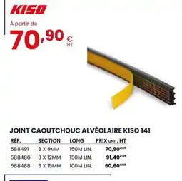 Au Forum du Bâtiment KISO Joint caoutchouc alvéolaire kiso 141 offre