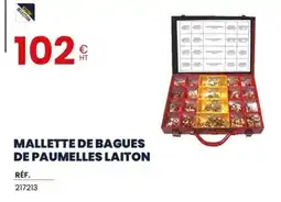 Au Forum du Bâtiment Mallette de bagues de paumelles laiton offre