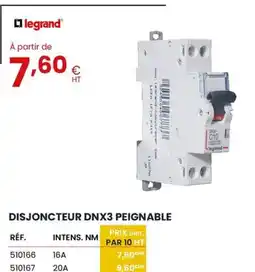 Au Forum du Bâtiment LEGRAND Disjoncteur dnx3 peignable offre