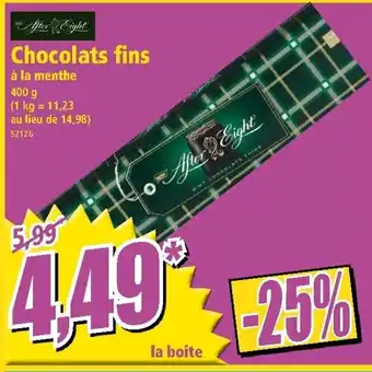 Norma Chocolats fins offre