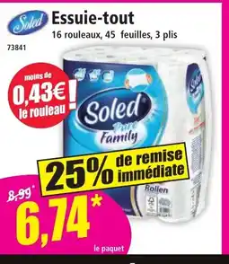 Norma SOLED Essuie tout offre