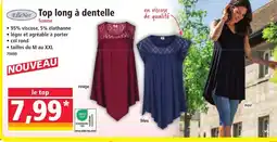 Norma Top long à dentelle offre