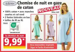 Norma Chemise de nuit en gaze de coton offre