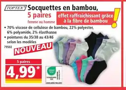 Norma TOPTEX Socquettes en bambou offre