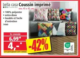 Norma BELLA CASA Coussin imprimé offre