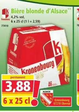 Norma Bière blonde d'Alsace offre