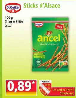 Norma DR OETKER Sticks d'Alsace offre
