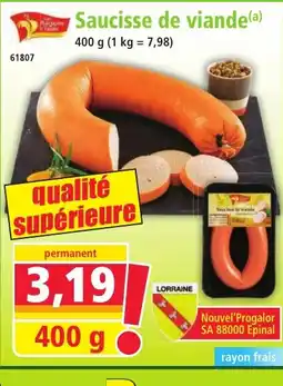 Norma Saucisse de viande offre