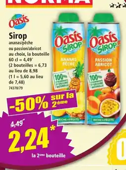 Norma OASIS Sirop offre