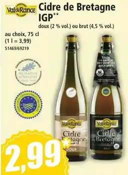Norma Cidre de Bretagne IGP offre