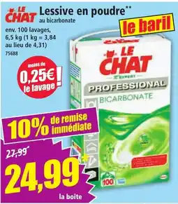 Norma LE CHAT Lessive en poudre offre