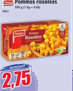 Norma FINDUS Pommes rissolées offre