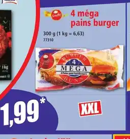 Norma 4 méga pains burger offre