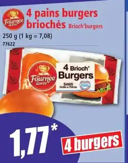 Norma 4 pains burgers briochés offre