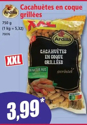 Norma ARDILLA Cacahuètes en coque grillées offre