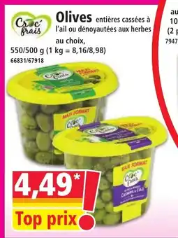 Norma CROC FRAIS Olives offre