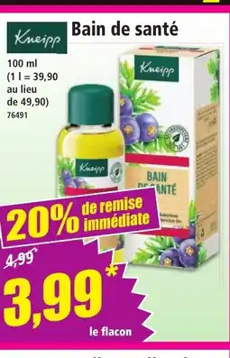 Norma KNEIPP Bain de santé offre