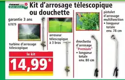 Norma Kit d'arrosage telescopique ou douchette offre