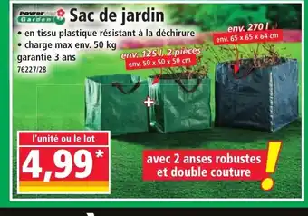 Norma Sac de jardin offre