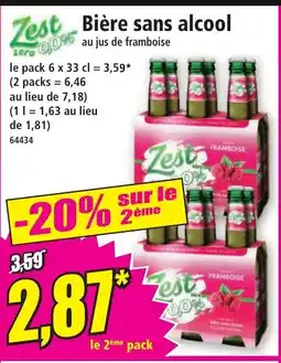 Norma ZEST Bière sans alcool offre