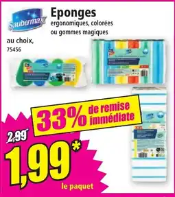 Norma SAUBERMAX Eponges offre