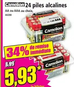 Norma CAMELION 24 piles alcalines offre
