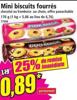 Norma Mini biscuits fourrés offre