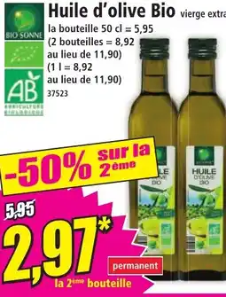 Norma Huile d'olive Bio vierge extra offre