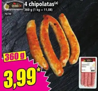 Norma 4 chipolatas offre