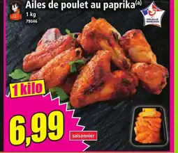 Norma Ailes de poulet au paprika offre