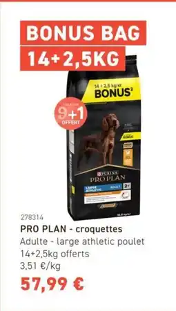 Tom&Co PRO PLAN croquettes offre