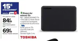 Carrefour TOSHIBA Disque dur externe 1To offre