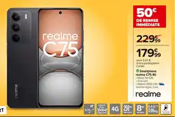 Carrefour REALME Smartphone realme C75 4G offre