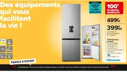 Carrefour HISENSE Réfrigérateur combiné offre