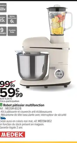 Carrefour MEDEK Robot pâtissier multifonction offre