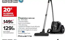 Carrefour ROWENTA Aspirateur sans sac offre