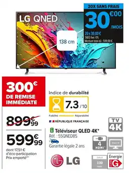 Carrefour LG Téléviseur QLED 4K offre