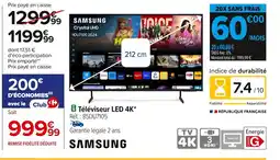 Carrefour SAMSUNG Téléviseur LED 4k offre