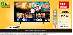 Carrefour SAMSUNG Téléviseur QLED 4K offre