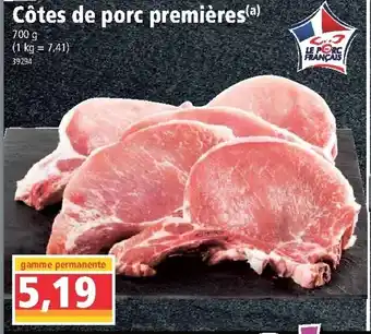 Côtes de porc premières