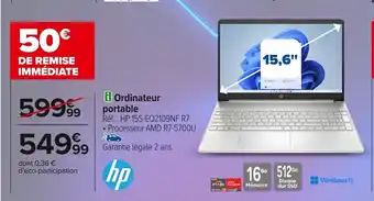 Carrefour HP Ordinateur portable offre