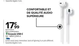 Carrefour Earpods USB-C offre