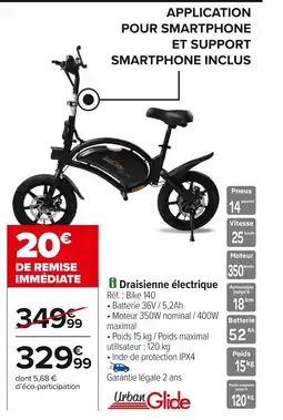 Carrefour Draisienne électrique offre