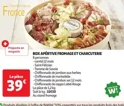 Auchan Box apértive fromage et charcuterie offre