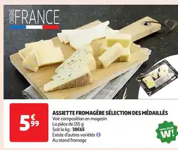 Auchan Assiette fromagère sélection des médaillés offre