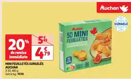 Auchan AUCHAN Mini feuilletés surgelés offre