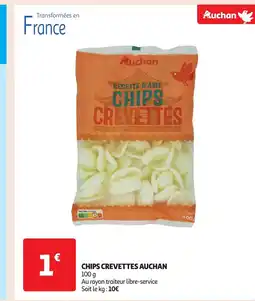 Auchan AUCHAN Chips crevettes offre