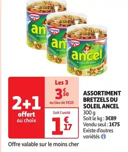 Auchan ANCEL Assortiment bretzels du soleil offre