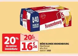 Auchan KRONENBOURG Bière blonde offre
