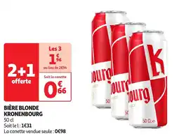 Auchan KRONENBOURG Bière blonde offre